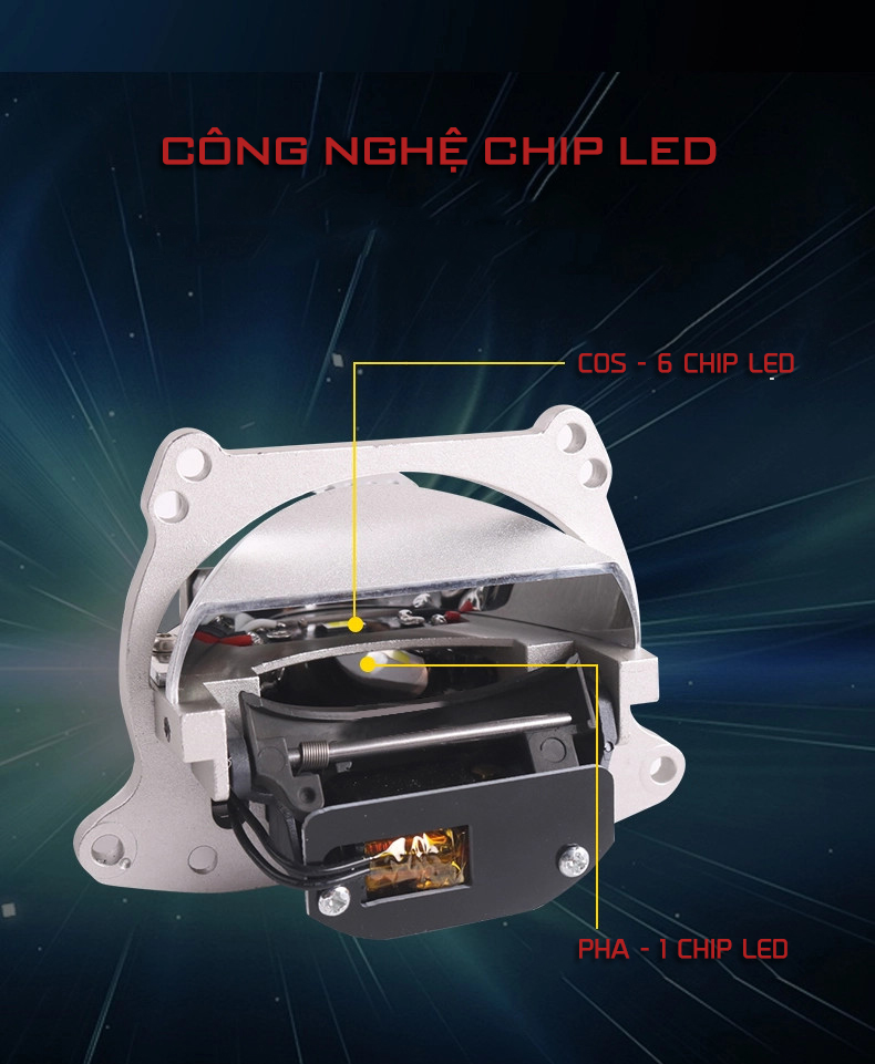 Công nghệ chip Led đèn tăng sáng ô tô Coma