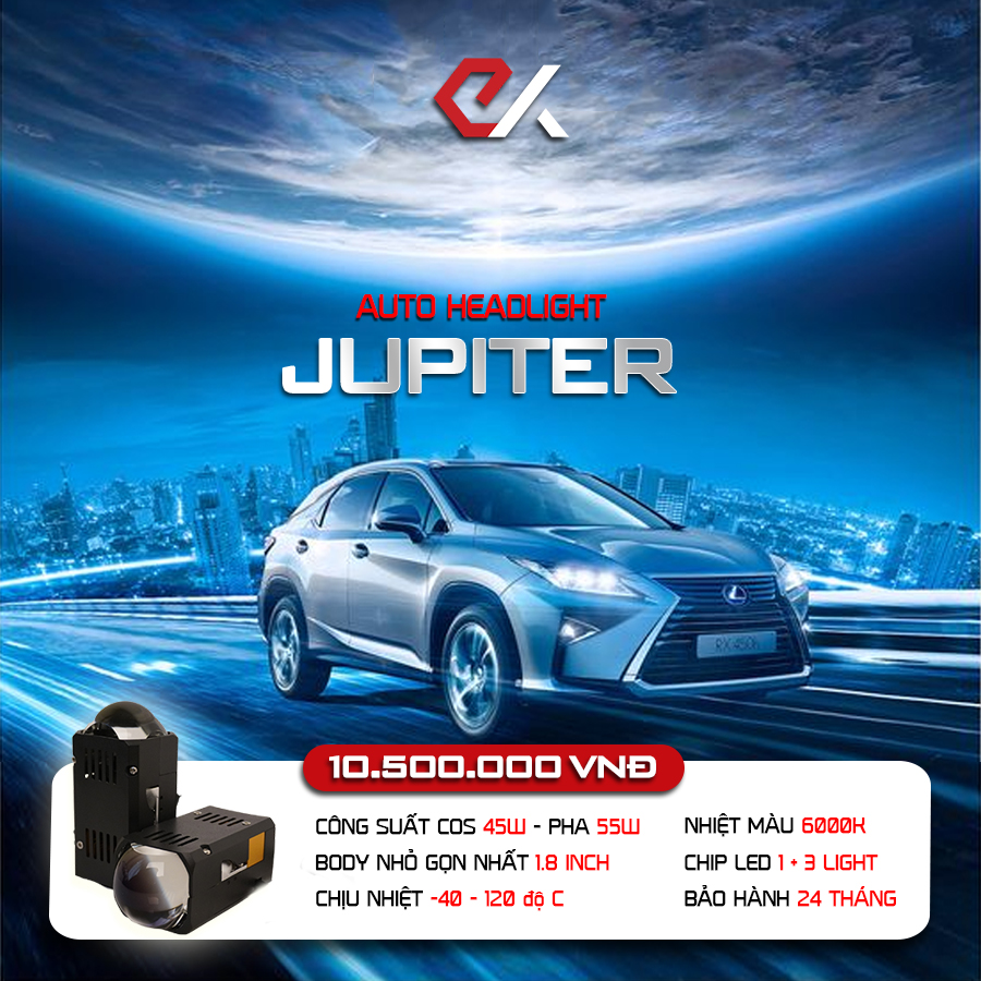 Jupiter vươn tầm ánh sáng, vừa vặn mắt zin